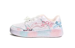 LINING Понтонные лодки устойчивые к истиранию амортизаторы низкие кроссовки скейтбордские женские white