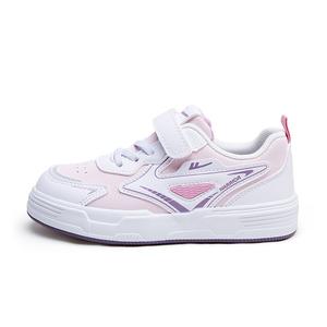 Нескользящие, износостойкие, легкие, амортизирующие, низкие детские кроссовки для скейтбординга. WARRIOR, розовый/белый