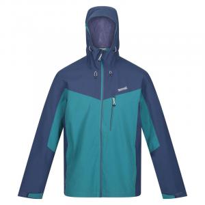 Мужская куртка с капюшоном Birchdale Pacific Green, Admiral Blue REGATTA, цвет verde