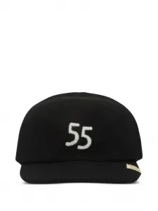 Бейсболка с прямым козырьком и вышивкой «55» visvim, черный