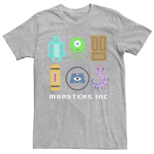 Мужская футболка Disney Pixar Monsters Inc Pixel Squad Licensed Character