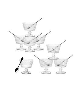 Godinger Набор из 8 прозрачных дегустационных ложек Claro с ложкой