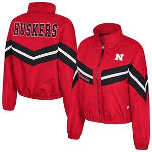 Женская ветровка Nebraska Huskers Thin Ice на молнии, красная Colosseum