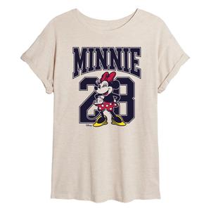 Струящаяся футболка Disney's Juniors' Minnie Collegiate Disney