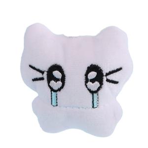 Mise Милый бархатный брелок с наушниками, плачущий котенок, черный кот плюш высотой 7см