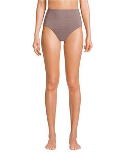 Женские бикини-трусики Shine с высокой талией Lands' End, Bronze sand shine