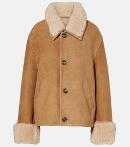 Дубленка с отделкой из овчины Ami Paris, Camel