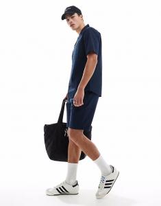 Only & Sons - Темно-синие шорты из ткани сирсакер Co-Ord