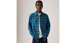 Фланелевая рубашка Jackson Worker Levi's, Madigan Plaid Star Sapphire - Blue