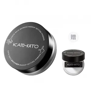Пудра для фиксации макияжа KATO Refresh рассыпчатая матирующая без эффекта маски контроль жирного блеска KATO-KATO