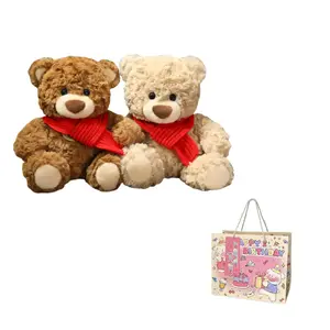 Плюшевая кукла Scarf Teddy высотой 24 см Fluffy bear