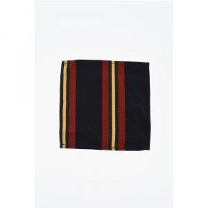 Платок-нагрудник из полосатого шелка и хлопка Dsquared2, мультиколор
