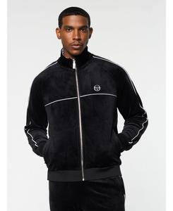 Мужская велюровая спортивная куртка Lioni Sergio Tacchini, Black beauty