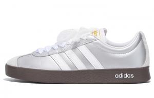 Кроссовки для скейтбординга VL Court 2.0 Coverage с защитой от скольжения и истиранию, низкие, унисекс, серебристые Adidas Neo, Silver