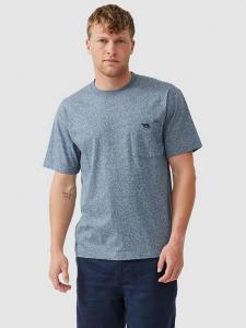 Оригинальная хлопчатобумажная футболка прямого кроя с коротким рукавом gunn Rodd & Gunn, цвет Denim