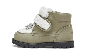 Детские утепленные ботинки для дошкольников DAVE&BELLA, серый/зеленый