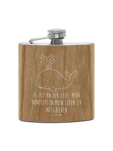 Mr. & Mrs. Panda Фляжка Flachmann Smörle Winterzeit mit Spruch in Braun