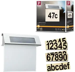 Настенный светильник Paulmann светодиодный высота: 22 см, цвет edelstahlfarben/weiß