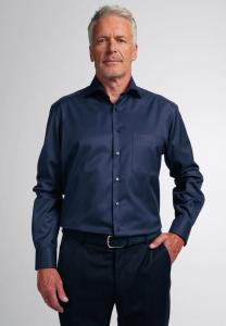 Рубашка Cover Shirt Деловая рубашка, комфортного кроя, непрозрачная, мужская ETERNA, цвет 14 Blau