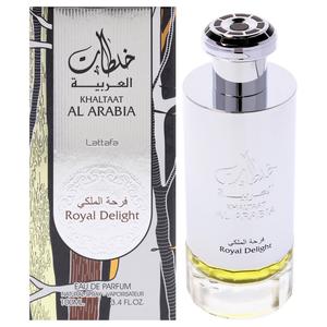 Khaltaat Al Arabia - Royal Delight от Lattafa для мужчин - парфюмерная вода в спрее объемом 3,4 унции, прозрачный