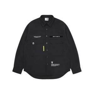 Рубашка с принтом от A Bathing APE Aape, темно-серый