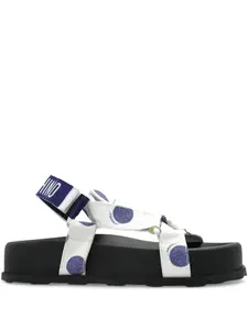 Сандалии в горох Moschino, белый