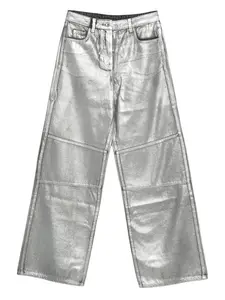 Брюки со вставками Patrizia Pepe, серебряный