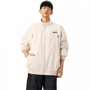 Куртки унисекс с лацканами умеренного кроя в стиле пилот WARRIOR, оранжевый diy badge