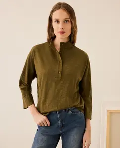 Женская футболка 100% хлопок Stella Rittwagen, темно-зеленый