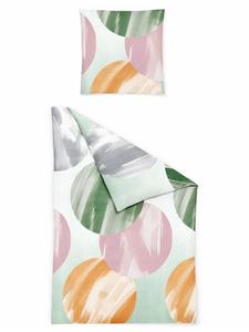 Jack Комплект постельного белья из двух предметов, ткань сирсакер, 135x200 см, круги разных цветов