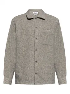 Верхняя рубашка с застежкой на пуговицы SAMSOE SAMSOE, серый