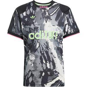 Футболка Archive Aop Jersey Adidas Originals, серый/черный/белый/зеленый/розовый