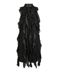 Платье Кейт в горошек Burberry, черный