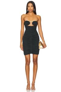 Мини-Платье со сборками Area, зеленый