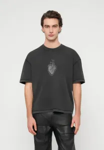 Футболка с принтом команды "sabbath" Allsaints, Washed Black