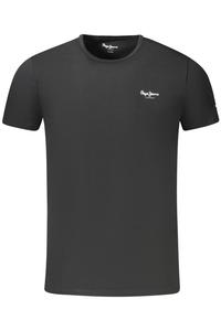 Мужская футболка Pepe Jeans с коротким рукавом и логотипом бренда, черный