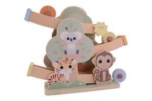 Деревянный пандус The Wildies Family с деревом и 3 колесами Joueco