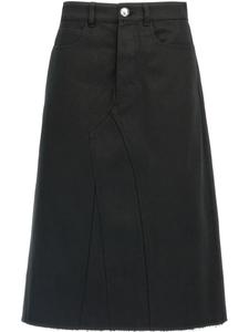 Джинсовая юбка миди Jil Sander, черный