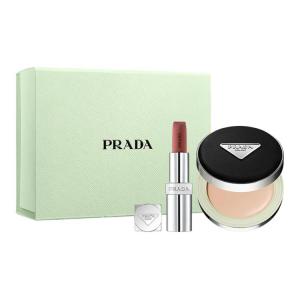 Набор для макияжа помада 3,8 г + нейлоновый эйр-кушн 12 г натуральный тон PRADA