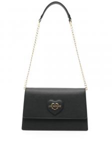 Сумка через плечо с надписью-логотипом Love Moschino, черный