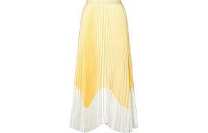 Повседневная длинная юбка женская абрикосово-желтая - 41 Uniqlo