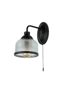 Licht-Erlebnisse Настенный светильник (Ш)15 x (В)24,5 см, черный, прозрачный/полупрозрачный