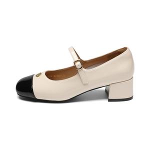 Туфли на высоком каблуке для женщин ZHR, Beige Black