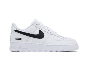 Кроссовки Nike Supreme x Air Force 1 Low, Box Logo - White Black