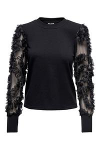 Верхняя часть толстовки с рукавами из органзы Jdy, черный