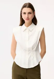 Блузка на пуговицах Adl, Ecru