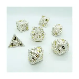 Полый металлический поликомплект Immaculate Beholden (7), Metal Dice (Chronicle Cards)