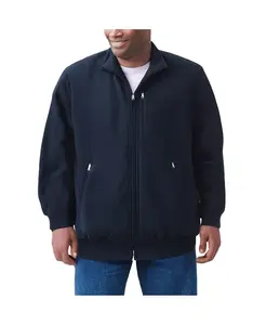 Большая и высокая флисовая куртка на молнии KingSize, черный