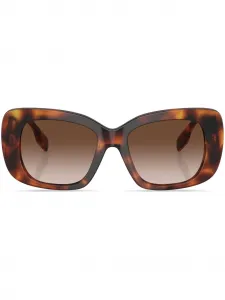 Солнцезащитные очки в квадратной оправе с логотипом Burberry Eyewear, зеленый