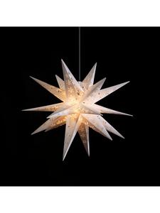 Sterntaler Декоративная звезда | Рождественская звезда со снежинками | Складная звезда | Белая